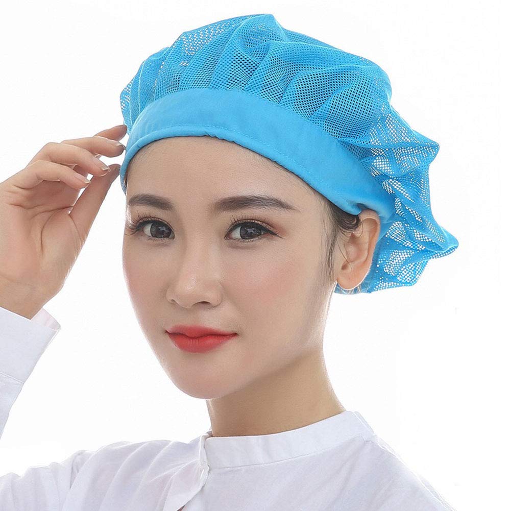 【送料無料】[Maifunn] 衛生キャップ 3枚セット キッチン 衛生帽 給食帽 工場 通気性 髪 ネット MZ8009..