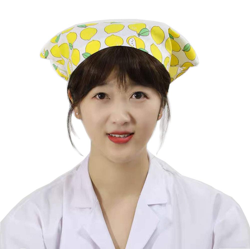 【送料無料】[Maifunn] 三角巾 衛生帽 おしゃれ カフェ 料理教室 業務用 調理実習 美容院 マジックテー..