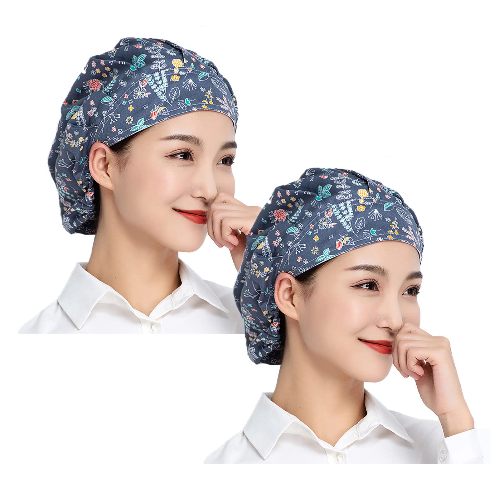 【送料無料】[Maifunn] 衛生キャップ 2枚セット 帽子 キッチン 衛生帽 給食帽 料理 飲食 工場 割烹 業..