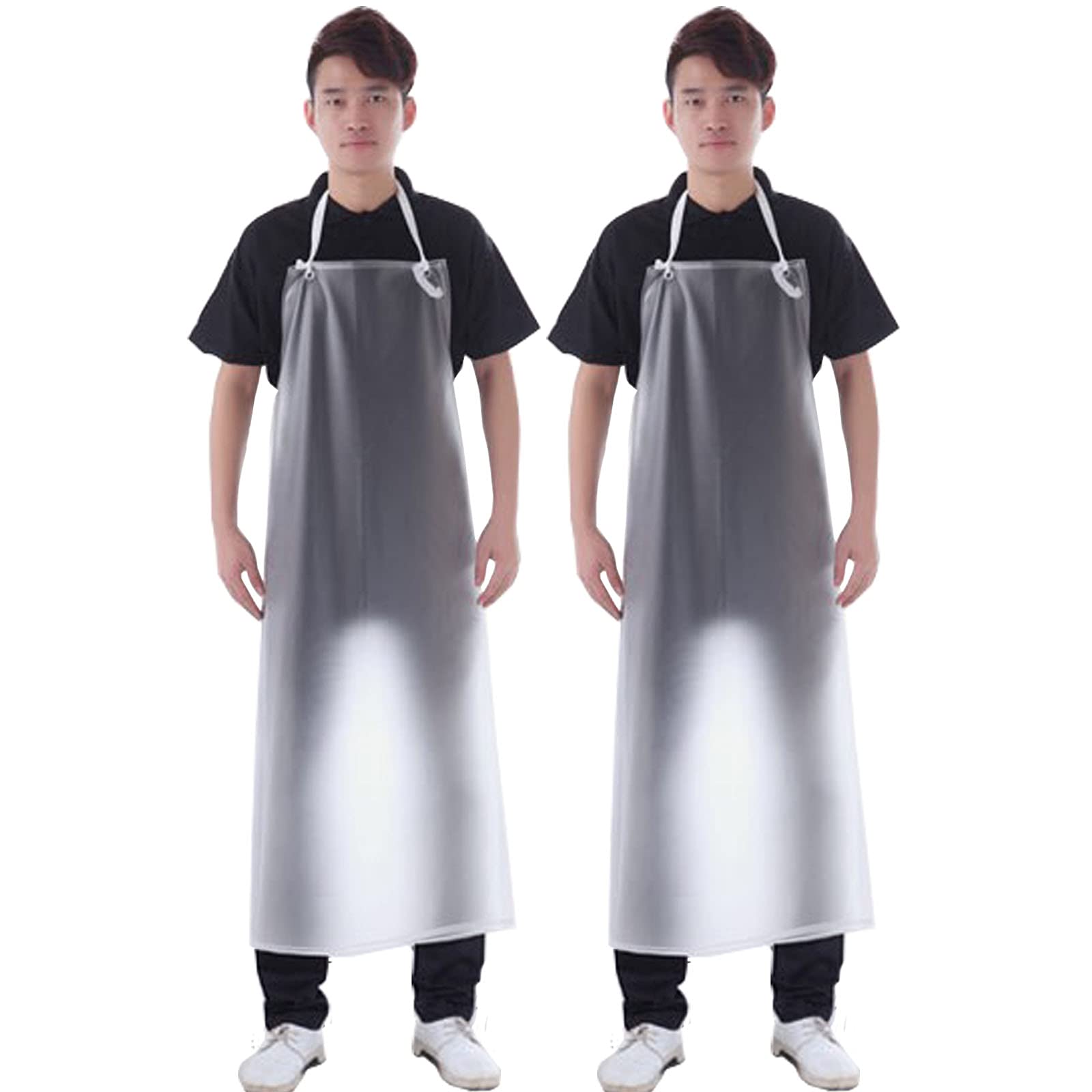 【送料無料】[Maifunn] 防水エプロン 作業 エプロン 完全防水 防油防汚 ロングエプロン 長持ち 足元まで アウトドア 釣り 水回り 業務 用 前掛け 撥水 MF0004-Clear 2