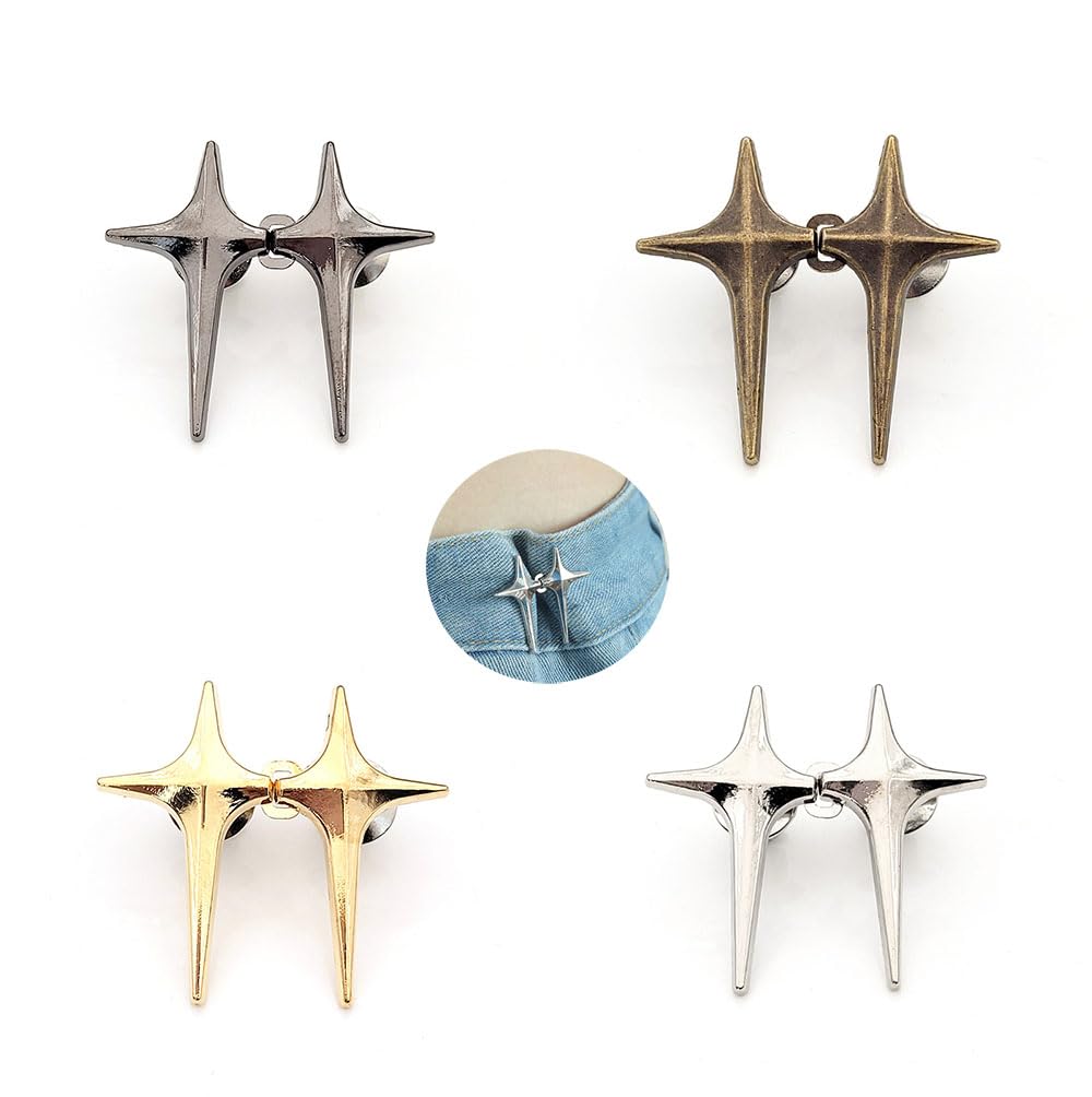 【送料無料】Bombinate【ウエスト調整ボタン 40*35mm4 セット】ジーンズ 調整ボタン