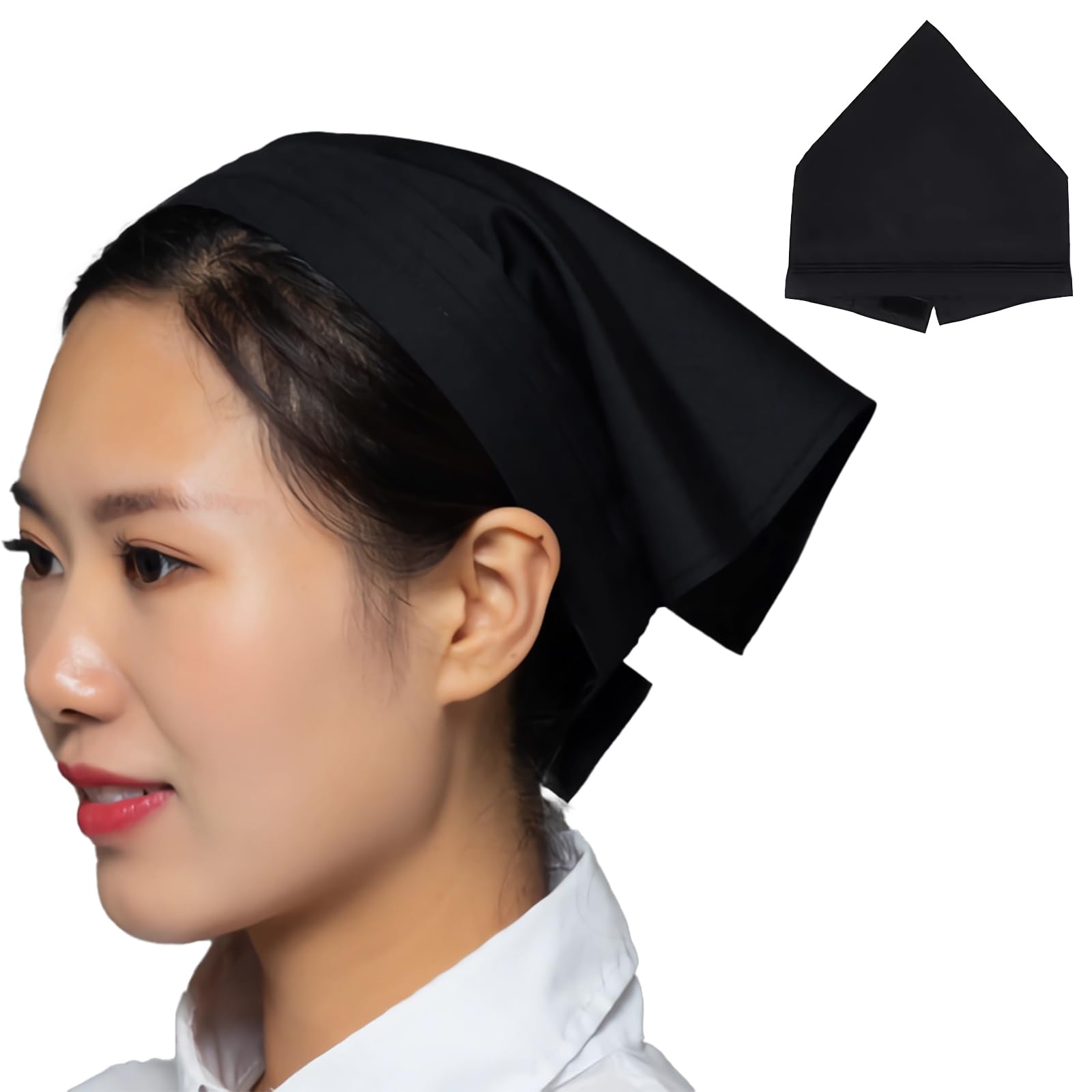 【送料無料】[BaraRose] 三角巾 三角巾 大人 おしゃれ 三角巾 大人 ゴム付き 男女兼用 マジックテープ..