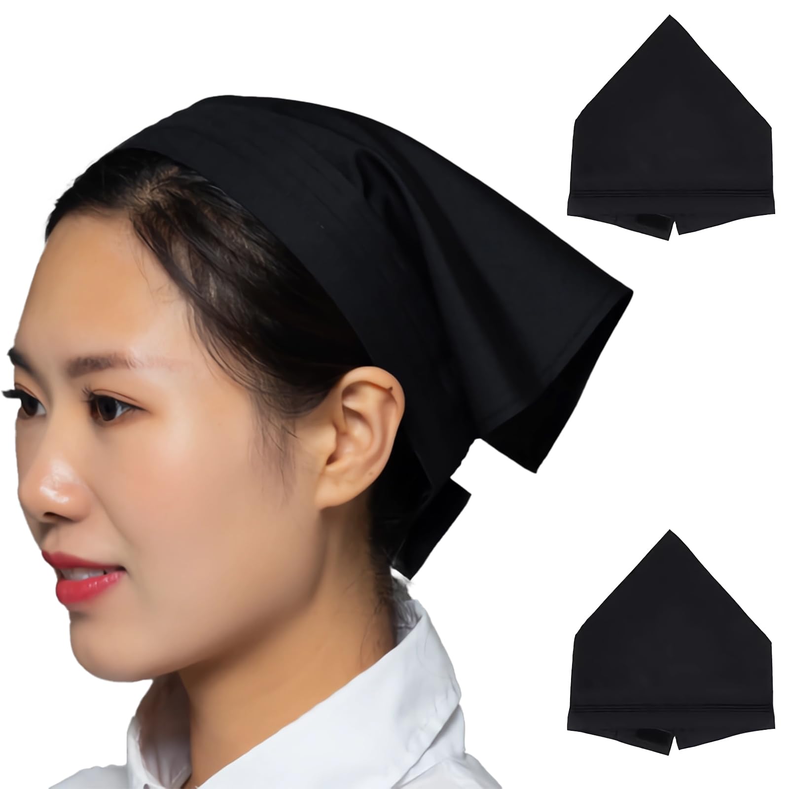 【送料無料】[BaraRose] 三角巾 三角巾 大人 おしゃれ 三角巾 大人 ゴム付き 男女兼用 マジックテープ..