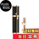 【送料無料】BaraRose アトマイザー 香水 アトマイザー 底部充填5ml 高級レザーケース・携帯用ミニ ポータブル クイック 香水噴霧器 ワンタッチ補充 漏れない コンパクトデザイン 小分けボトル 旅行 デート 仕事 香水 ミニボトル男女兼用 (ブラック(金))