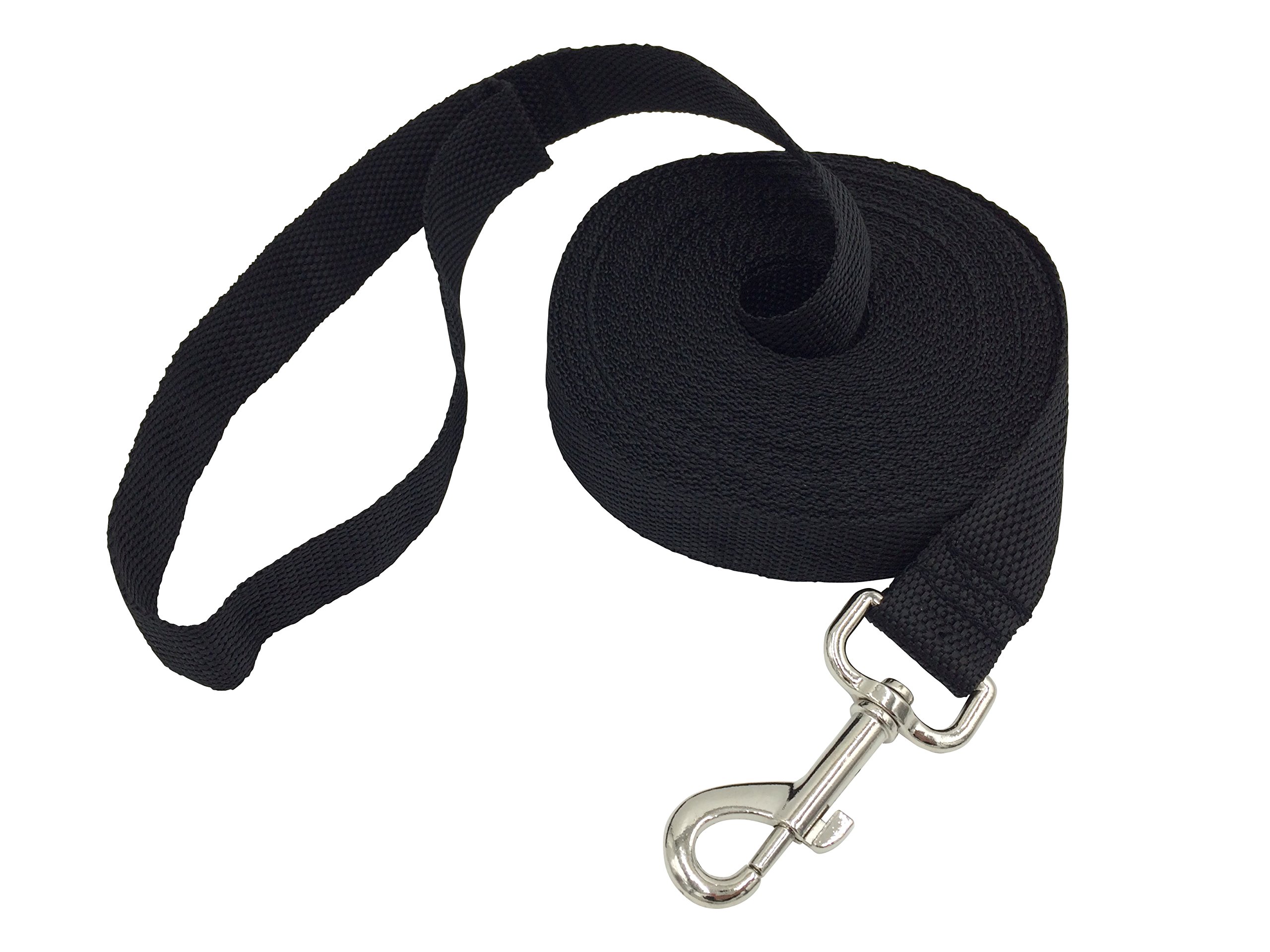 【送料無料】選べる 色 サイズ ペット 愛犬のしつけ 犬 トレーニング 運動 ロングリード （03 黒 30m）