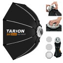 【送料無料】TARION 90cm八角形ソフトボックス、ワンステップセットアップ、ソフトボックス折りたたみ式、ボーエンズマウント ソフトボックス、ワンタッチソフトボックス、ソフトボックス ディフューザー バッグ+ハニカムグリッド+ディフューザー付き フラッシュおよびストロ