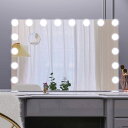 【送料無料】Wonstart女優ミラー 62x91cm ハリウッドミラー 大型 壁掛け/卓上両用 16LEDライト付き 3色ライトモード 明るさ調節可能 記憶機能 卓上ミラー 大きい 10倍拡大鏡付き(ホワイト)