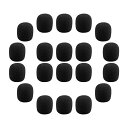 LIOOBO 40PCS マイクスポンジ ピンマイク スポンジ マイク ヘッドセット 風防 水洗いできる 内径5mm/8mm/13mm 40個セット (内径8mm)