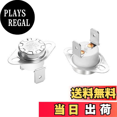 【送料無料】Aopin熱制御スイッチKSD301通常閉鎖NC 75度250V高電流30Aサーモスタット温度スイッチ2個入り