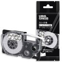 【送料無料】1個 6mm 透明地黒文字 CR-6X 互換 カシオ ラベルライター ネームランド テープ (XR-6X) CASIO NAME LAND テープカ...