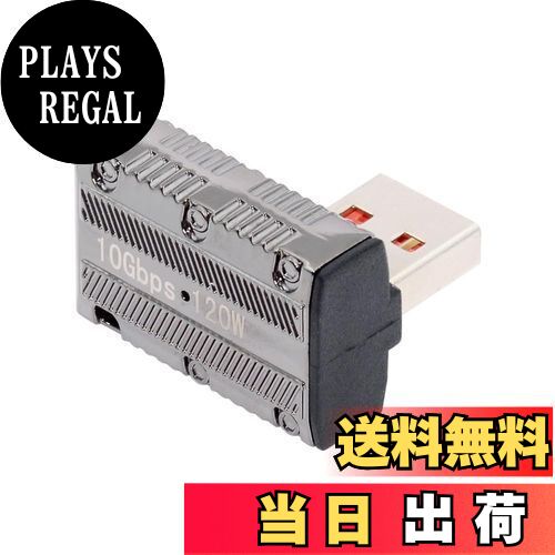 【送料無料】NFHK USB-C USB 3.1 Type C メス - USB 3.0 Type-A オス 90 度左向きロープロファイルタイ..