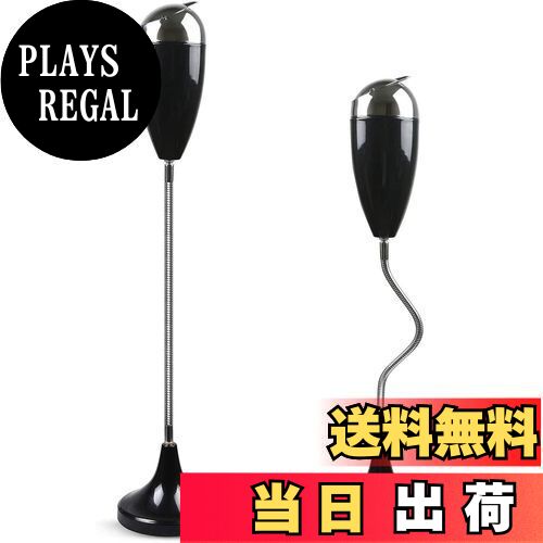 【送料無料】Ocaatech スタンド灰皿 ふた付き おしゃれ 屋外 室内 兼用 ステンレス 一個入り（ブラック）