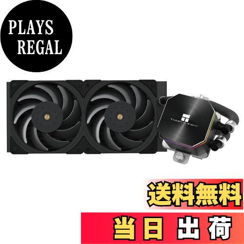 【送料無料】Thermalright Frozen Edge 240 Black PWMファン付きCPUウォータークーラー、ポンプ速度は3..