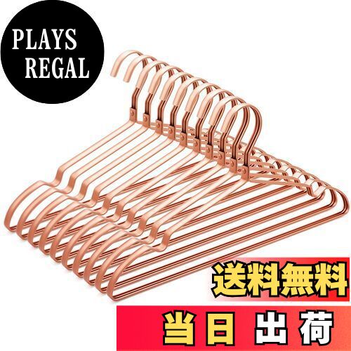 【送料無料】Amber Home 超軽いアルミハンガー アルミニウム製 ゴールドハンガー クローゼット 収納 衣類 洋服 スーツ Tシャツ ジャケット コート ...