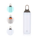 SANTECO 水筒 500ML スポーツボトル ハンドル付き 保温 保冷 真空断熱 ステンレスボトル 軽量 yoga ホワイト