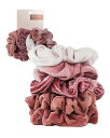 Kitsch 髪のためのビロードのシュシュ、女性のためのヘアシュシュ、シュシュヘアバンド、5パック(ブラッシュ/モーブ)