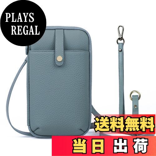 【送料無料】[imeetu]スマホショルダー お財布ショルダー スマホポーチ レディース 本革 多機能 落下防..