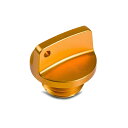 azumafy オイルフィラーキャップ オイルキャップ 汎用 アルミ M20x2.5 オートバイ 蓋 エンジンオイルキャップ フィラーキャップ カスタム 交換 (イエロー)
