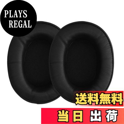 【送料無料】kwmobile 2x ヘッドホンカバー Srhythm NC25 / NC35 Noise Cancelling対応 交換用イヤーパッド - クッション PUレザー 黒色