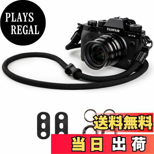 【送料無料】[VOVMOEYA] カメラ用ストラップ、ショルダーストラップ X100VI/Sony A6700 /Canon EOS R10/Nikon Zf対応 カメラロープ 斜め掛け 肩掛け クイックリリース クライミングロープ ナイロン製 金属リング付き ネックストラップ 一眼レフ/ミラーレス/コンパクトカメラ