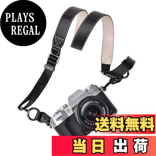 【送料無料】[VOVMOEYA] カメラストラップ、カメラネックストラップ 三角リング付き for /for Nikon/for Canon/for Sony/for Panasonic ショルダーストラップ Fuji X-T50用 コンパクトカメラ用 一眼レフ ミラーレス デジカメ用 全長105-126cm おしゃれ 斜め掛け 首掛け 落下