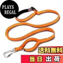 【送料無料】cocomall 両手解放リード ハンズフリー犬 リード 腰に掛けいる可能 ショック吸収可能 ウエストリード 犬しつけ用リード 伸縮リード 散歩リード 訓練リード ロングリード 腰ベルト (M, オレンジ)