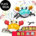 【送料無料】Heculos カニ おもちゃ 動く 2点セット子供向け、音楽這うカニ、USB充電式 シミュレーションカニおもちゃ、自動的に障害物を回避する、インタ...