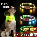 【送料無料】犬光る首輪 視認距離500mで夜間も安心 犬 猫 光る 首輪 ライト 夜 散歩USB 充電式 小型犬 中型犬 大型犬 サイズ調節可能 (Green)