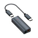 Fosi Audio DS2 USB C to AUX ヘッドホンアンプ DAC ドングル 3.5mmジャック オーディオ ポータブルアンプ デュアル出力 DSD256 4.4mm バランスハイレゾ CS43131 iPhone 15 Pro Max Plus iPad Androidフォン用