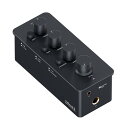 Fosi Audio SK01 ヘッドフォンアンプ イコライザー プリアンプ 充電式 ヘッドホンアンプ トーン制御 ラウドネス補償 エレクトリックギター用 ポータブル クラスA アナログアンプ 3.5mm/6.35mm端子 黒 ケーブル/日本語説明書付き