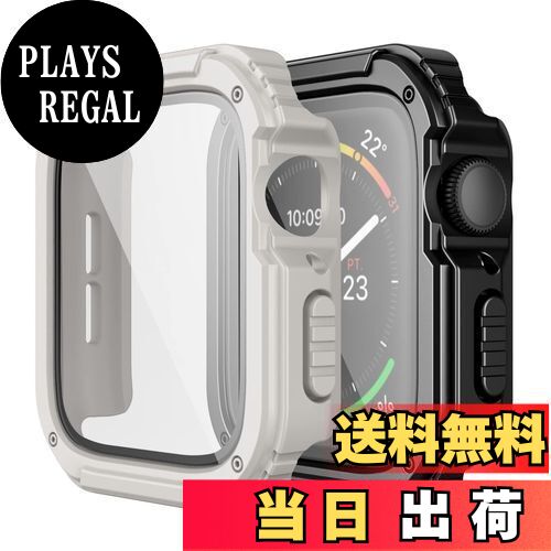 【送料無料】2枚入り Adepoy コンパチブル Apple Watch Series 3/2/1 42mm 用 ケース 頑丈 アップルウォッチケース 全面保護カバー 耐衝撃 スポーツケース 落下 衝撃 吸収 傷防止 Apple watch ケース 42mm（ブラック スターライト）