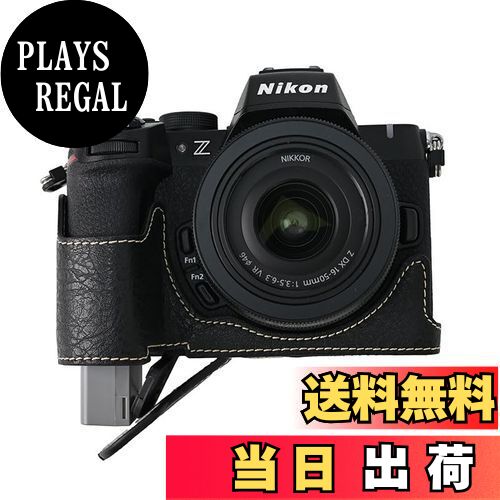 【送料無料】SIUTATDSH カメラケース PUレザー 適用 Nikon ニコン Z50II Z 50 M2 Mark2 ケース ライナーケース カメラホルダー、耐震・耐衝撃・便携?三脚設置でき、電池交換でき。 (ブラック)