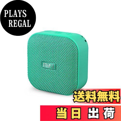 楽天PLAYS REGAL【送料無料】MIFA A1 Bluetoothスピーカー 防水 USB Type-C充電 Bluetooth5.0 IPX6防水 小型ポータブル 大音量 12時間連続再生 TWS機能 完全ワイヤレスステレオ マイク内蔵 Micro SDカード AUX入力対応 お風呂 アウトドア キャンプに最適 コンパクト ミニスピーカー （グリー