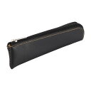 【送料無料】CAPASTEC ペンケース 筆箱 文房具 スリム 革 シンプル 大容量 おしゃれ 軽量 小さい ビジネス 1個入り 黒