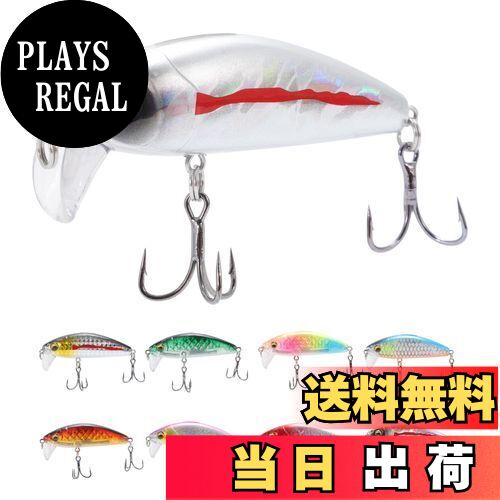 【送料無料】CAPASTEC ミノー ルアー リップ付き ラトル入り 鳴る音で誘魚 シーバス シンキングミノー ヒラメルアー 淡水と海水 5.7cm 8g 銀 1個