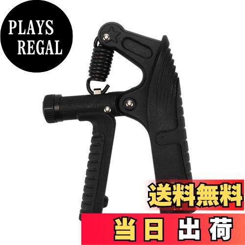 【送料無料】CAPASTEC ハンドグリップ ウンター付き 握力トレーニング 10-120kg 負荷調整可能 リハビリ 筋トレ 握力強化 握力トレーナー 黒