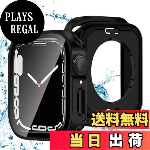 【送料無料】【2024改良モデル】CABOBE 対応 アップルウォッチ カバー 44mm IP68 防水ケース 360 3D直角エッジデザイン アップルウォッチSE2/SE/6/5/4 ケース Apple Watch SE2/SE/6/5/4 ケース 対応 Apple Watch カバー ガラスフィルム 一体型 PC素材 耐衝撃 全面保護 対応 4