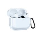 【2024改良モデル】CABOBE AirPods 4 用 ケース AirPods 第4世代 ソフトTPU素材 ケース 分離式 防塵 耐衝撃 全面保護カバー LED可視 ワイヤレス充電対応 アップルイヤホン 保護ケース カラビナ付き Airpods 4 対応 保護ケース(クリア)