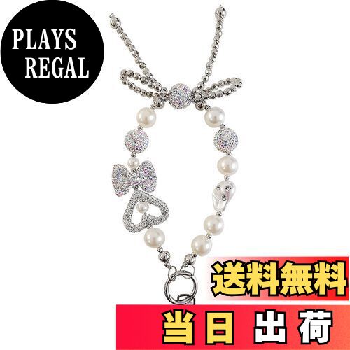 【送料無料】[CSILOVEE] スマホストラップ ストラップ ラインストーン ビーズ パール 手首 レディ ショ..