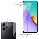 【送料無料】Wigsii 対応 Redmi 12 5G 用 ガラスフィルム 【2+2枚セット】 保護フィルム *2 + カメラフィルム *2 【 高 品質 日本AGC旭硝子素材】 硬度9H 強化ガラス 衝撃吸収 飛散防止 高透過率 指紋防止 撥水撥油 極薄 0.26mm超薄型 気泡ゼロ 貼り付け簡単WMR122M2J
