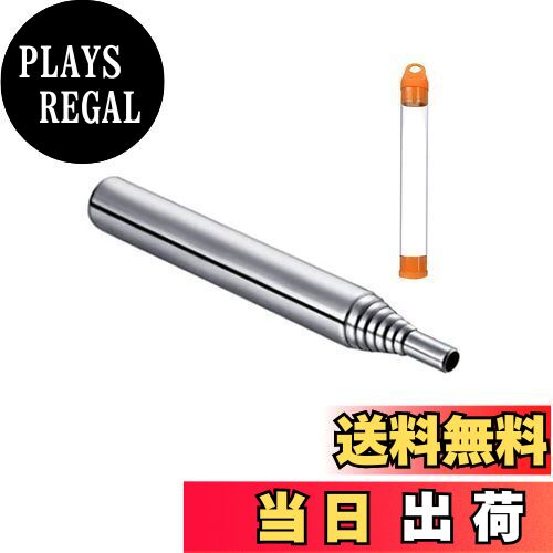 【送料無料】ALLVD 火吹き棒 焚き火 ステンレス 耐久性 伸縮型 小型 持ち運び便利 火おこし 道具 6段構..