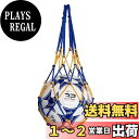 【送料無料】ALLVD 収納 サッカー/バレーボール/バスケットボール用 簡易ボールバッグ 網袋 持ち運び 保管用 (ブルーイエロー)