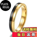 【送料無料】TICENTRAL タングステン ペア指輪 メンズ レディースリング 鏡面加工 幅4mm センターライン ファッション (ゴールド, 18)