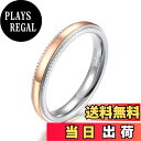 【送料無料】TICENTRAL ステンレス ピンキーリング レディース 婚約指輪 幅3mm 細身 ミル打ち レース シンプル(18)