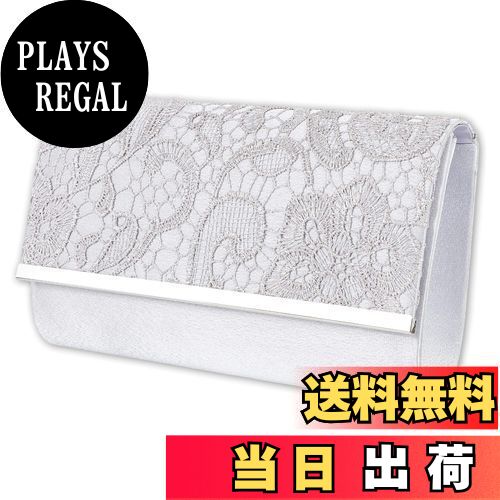 【送料無料】[REOTTI] パーティーバッグ フォーマルバッグ クラッチバッグ 結婚式 冠婚葬祭 レース 刺繍 シルバー