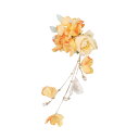 【送料無料】EZ PEACH 髪飾り 浴衣 七五三 成人式 髪 飾り 花 袴 着物 振袖 和装 卒業式 結婚式 髪留め 高級造花 ヘアアクセサリー (くちなしいろ02)