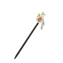 【送料無料】EZ PEACH 簪 かんざし シンプル おしゃれ 簪パーツ アクセサリーパーツ 髪留め 浴衣 卒業式 団子 髪飾り 一本挿し チャーム 和装 ヘアピン お団子ヘアー 披露宴 (花ヘ02)
