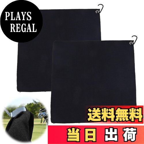 【送料無料】EsiFare ゴルフ タオル ゴルフボール拭き 2枚 ゴルフタオル 吸水性 ゴルフクラブ 手入れ マイクロファイバー ゴルフ掃除タオル バックル付き クリーナー 清潔用