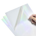Copeflap ホログラムシート 透明 a4 20枚 ラミネートフィルム ホログラムシール 印刷できる (オーロラ)