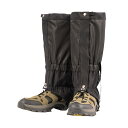 CLEAYODO 登山用ゲイター・スパッツ 登山用ゲイター ゲイター スノーゲイターレギンス アウトドアレッグゲイター 通気性 防水 防雪 防砂 フェンダー 防泥 軽量 シンプル 着脱 登山 スキー 砂漠 雪 ハイキング アウトドア 男女兼用 ブラック